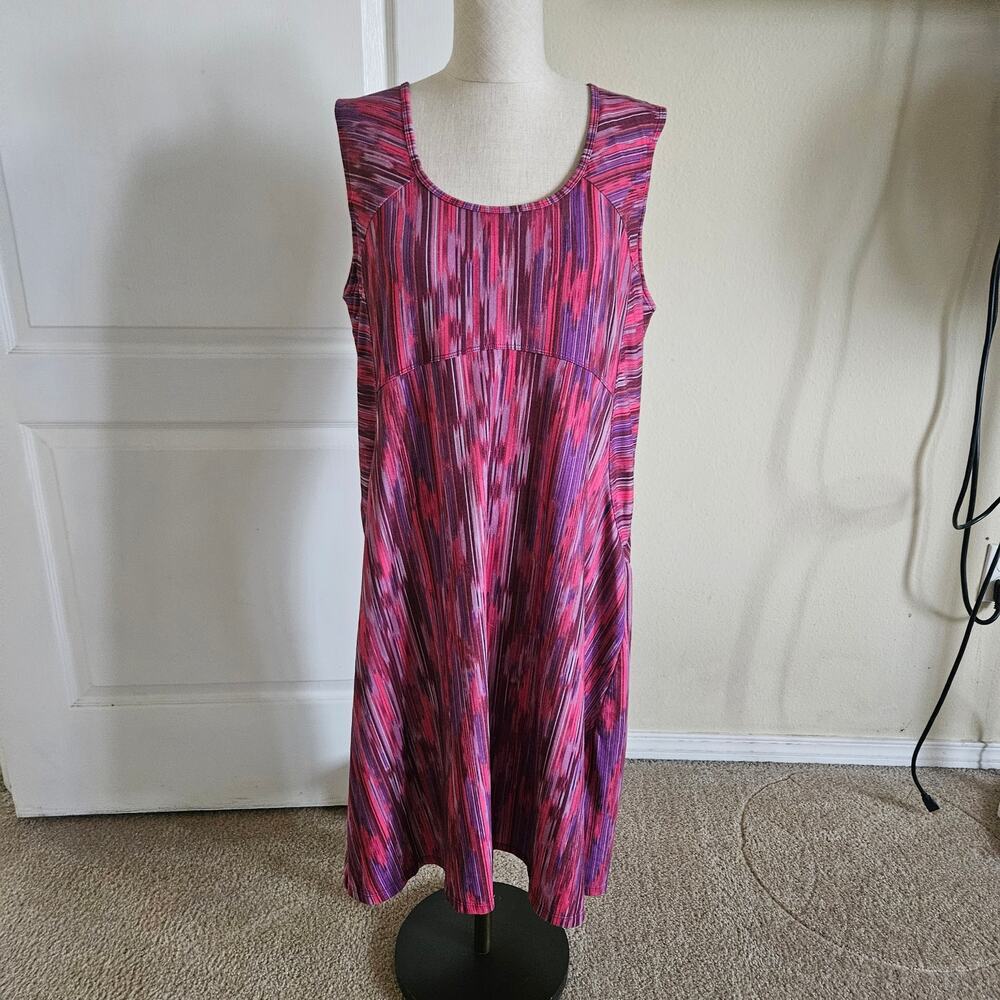 Prana Alec Dress Azalea Rainblur XL